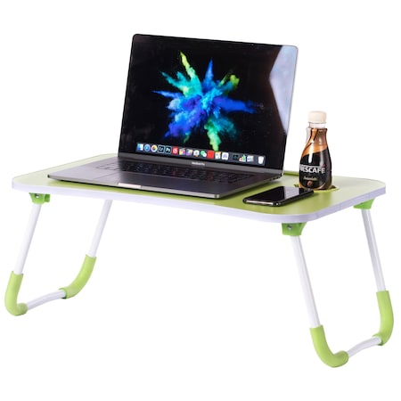 Bed Tray Laptop Foldable Table, Kids Lap Desk Homework Table, Green